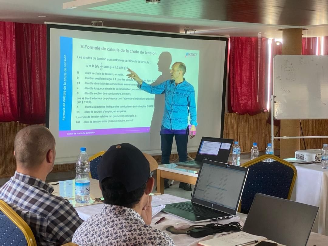 Session de formation conception électrique BT avec Lokelect